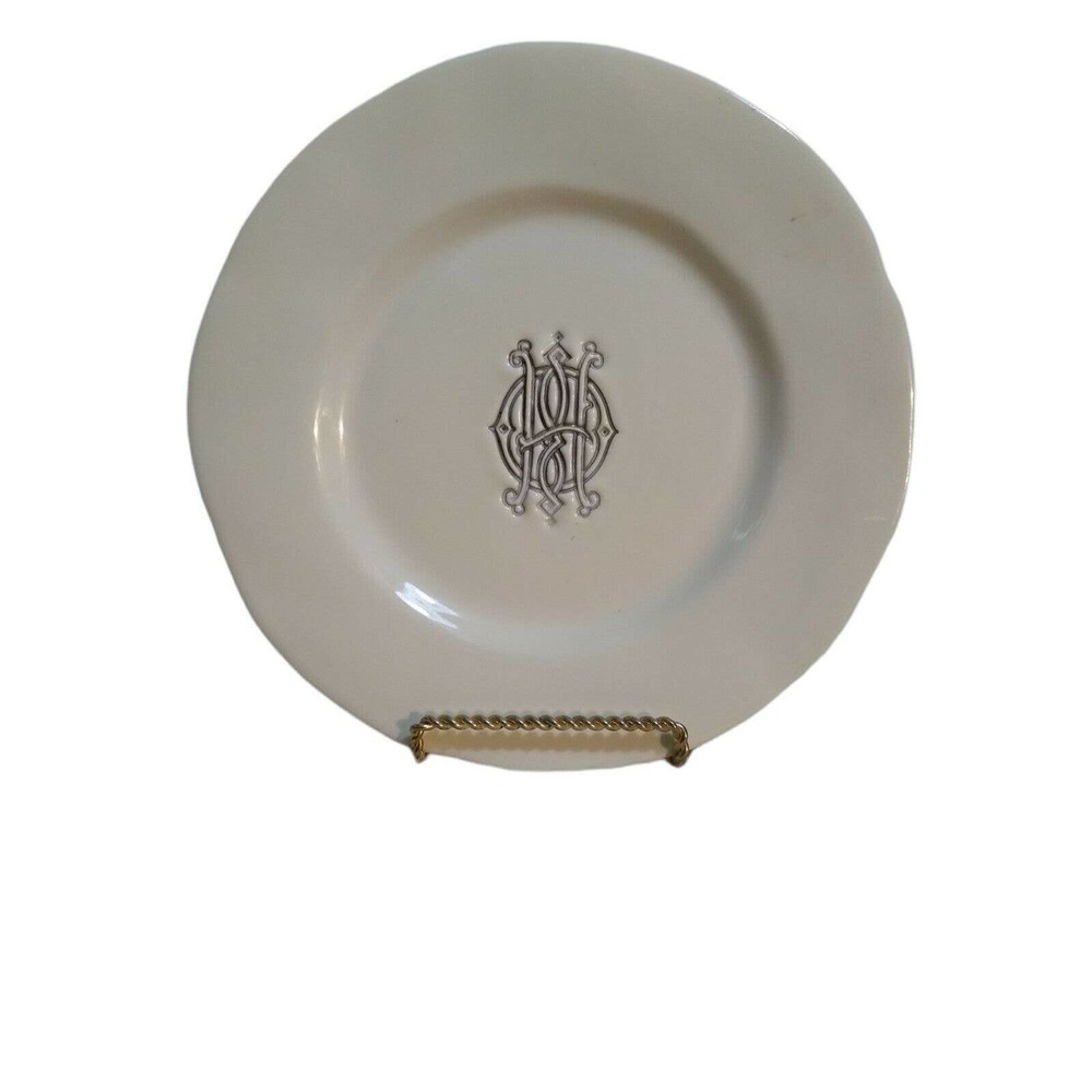 Vintage Bizzini Italy Monogram Plate (H) @9"